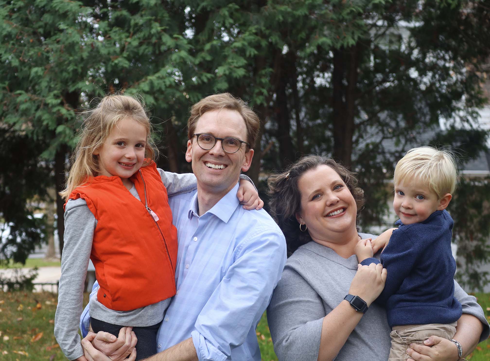 Tom with his wife Maria and his two children, Mary and George.